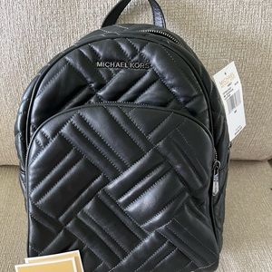 Black Michael Kors backpack purse